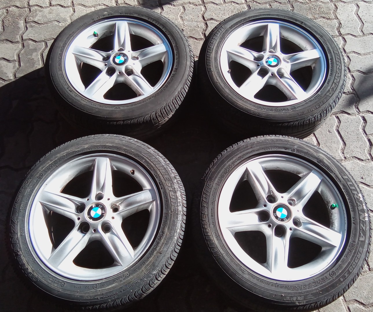 Peças - Jantes Bmw Série 1 R16 Com Pneus 205/55 Furação 5X120