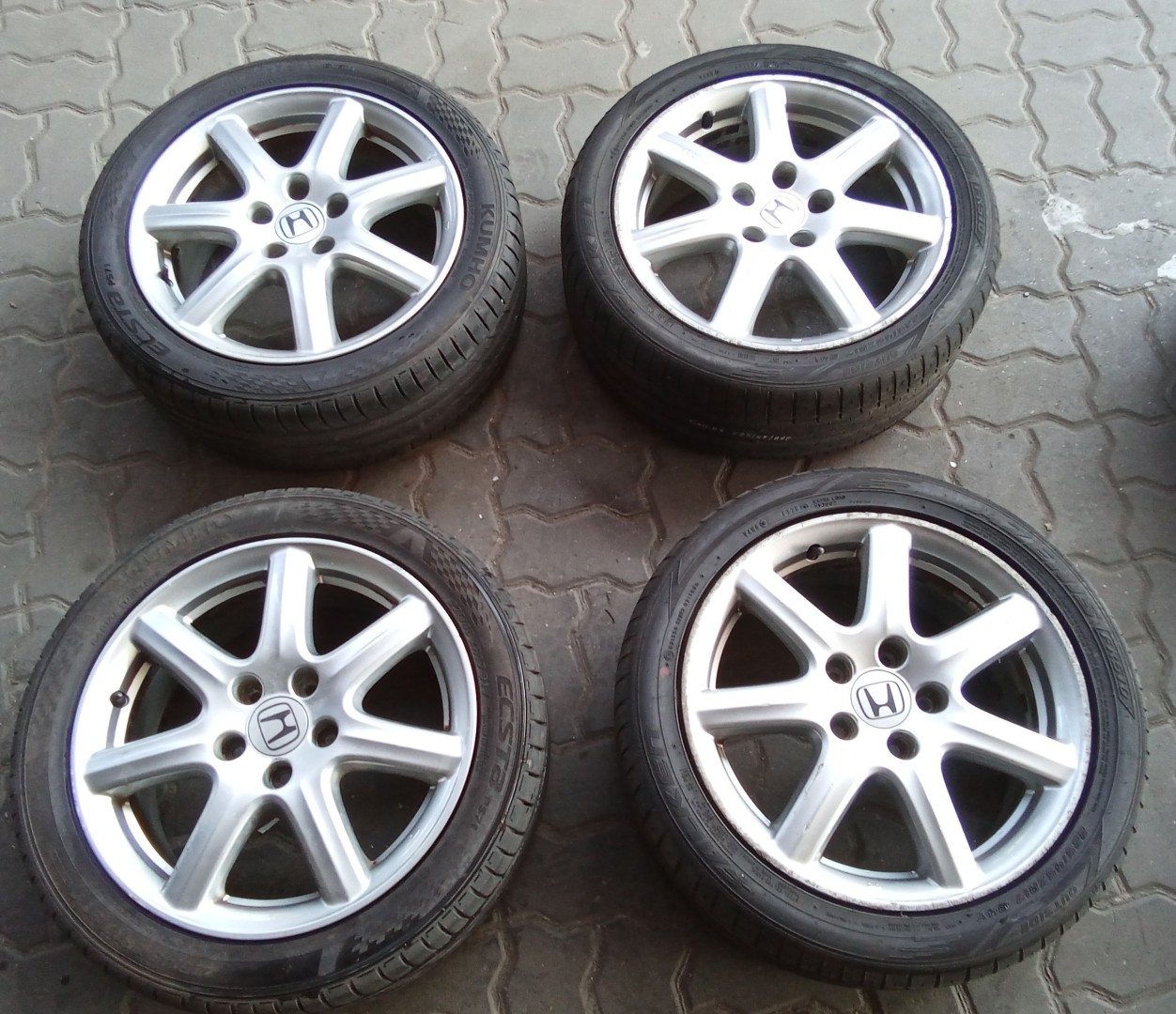 Peças - Jantes Honda R17 Com Pneus 225/45 Furação 5 X 114.3