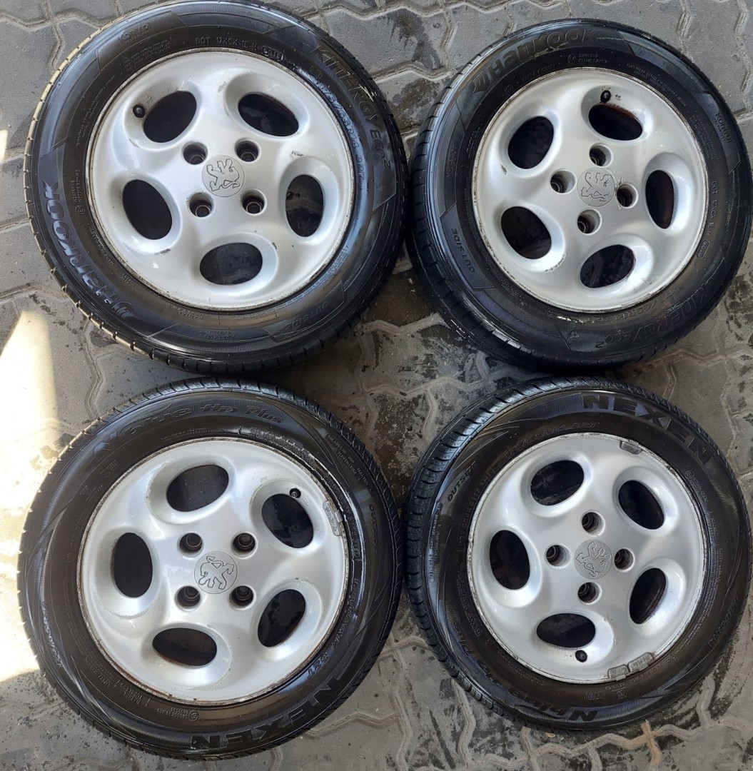 Peças - Jantes Peugeot R14 Com Pneus 175/65 Furação 4X104