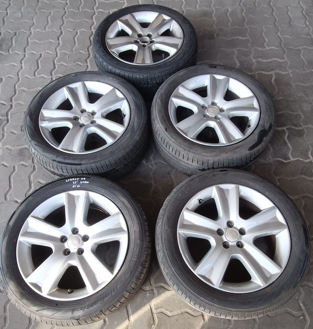 Peça - Jantes Subaru R17 Com Pneus 215/55 Furação 5X100