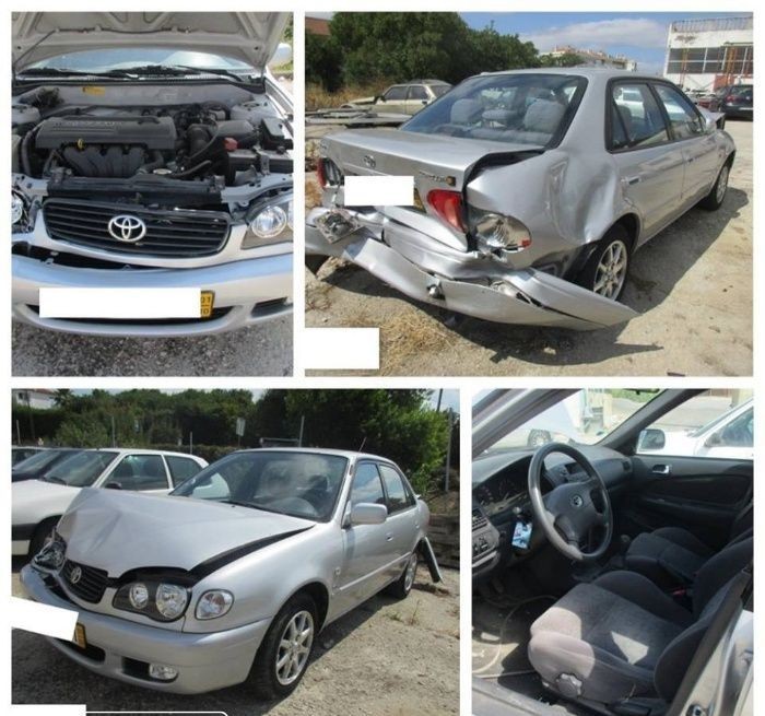 Peças - Toyota Corolla Sedan 1.4 Sol De 2001 Disponível Para Peças M